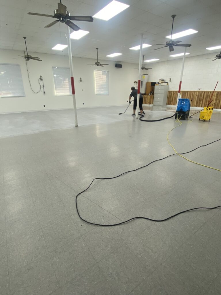 Freedom Cleaning Services, Serving Yuma County, AZ, commercial cleaning of a banquet room.